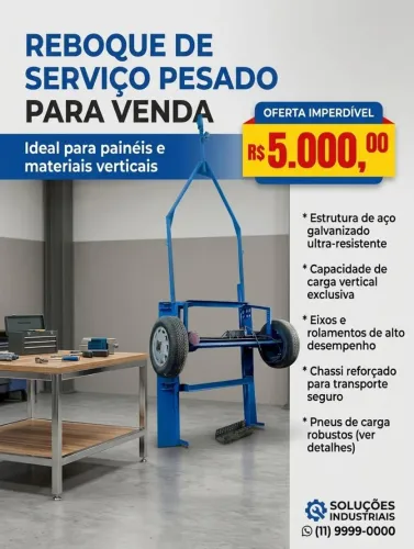 Reboque de serviços pesados