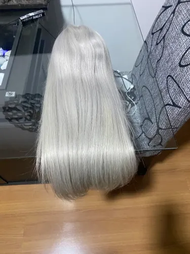 Peruca de cabelo humano loiro