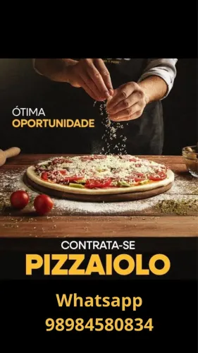 Estamos contratando pizzaiolo