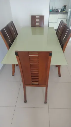 MESA 6 CADEIRAS ALTO PADRÃO 
