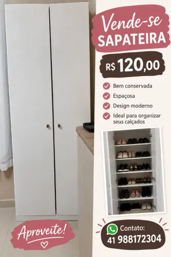 Vendo sapateira