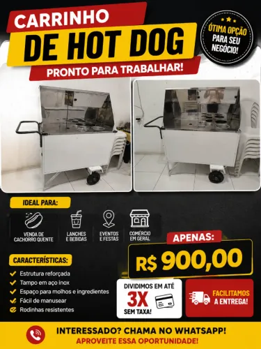 Carrinho cachorro quente/ hot dog/espetinho/hamburguer