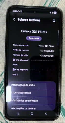 Samsung Galaxy S21 FE 5G - Impecável / Excelente Estado