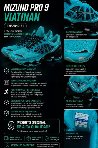 Mizuno feminino viatinã