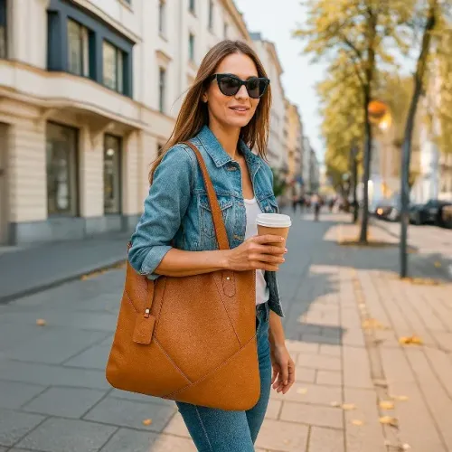 Bolsa de Ombro Couro Legítimo Modelo Maria Elegante