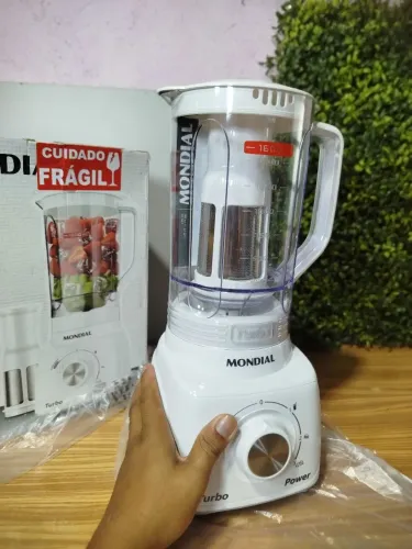 Liquidificador Mondial Turbo Power Branco
