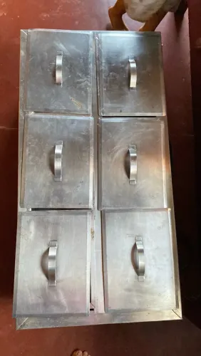 Rechaud Elétrico Térmico Banho Maria - Aço Inox (6 Cubas)