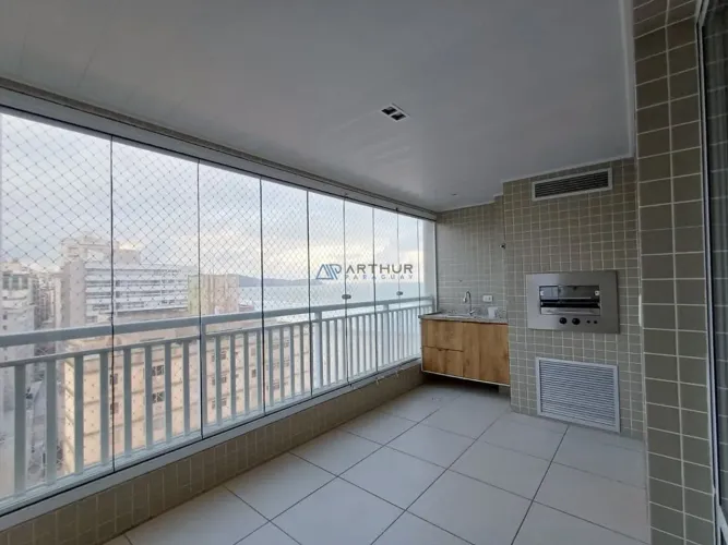 Apartamento para locação Praia Grande na Aviação com vista mar e lazer