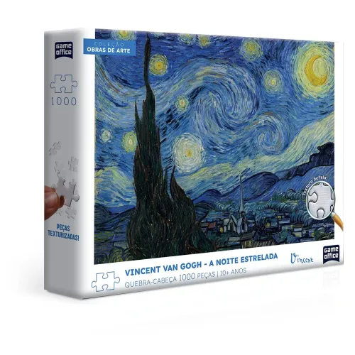 Quebra cabeça Vicente Van Gogh - A noite estrelada 1000 peças