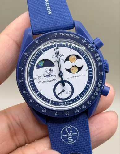 Relogio Omega Swatch - Azul 