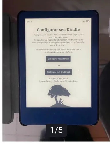 Kindle geração 10 azul escuro sem quebrados (com tela fantasma) envio olx