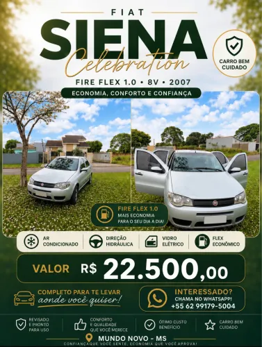 Fiat Siena 1.0/ EX 1.0 MPI Fire/ Fire Flex 8V 2007