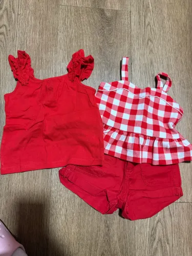 Conjunto vermelho Janie e Jack TAM 2