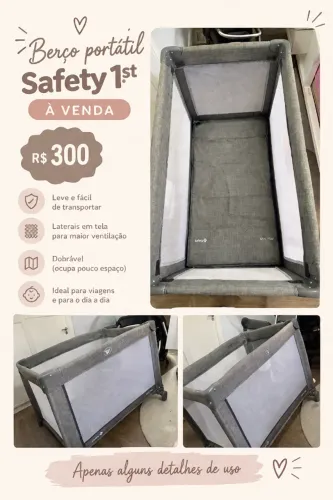Berço portátil safety