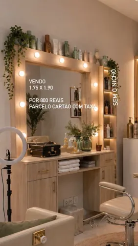 Camarim com espelho
