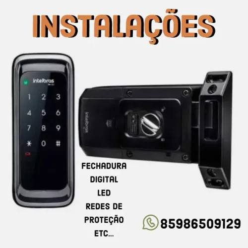 Instalação de fechadura digital