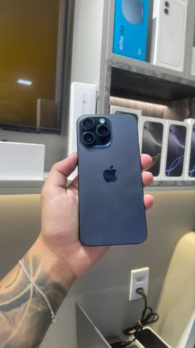 iPhone 15 Pro Max 512gb azul - Novinho !! Venda ou troca