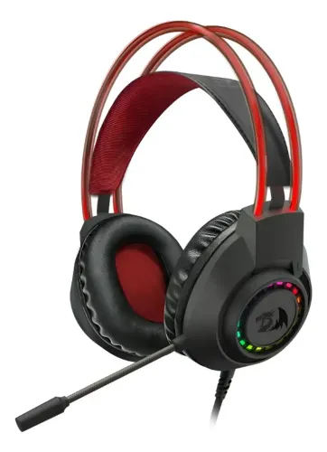 Headset Gamer Redragon Scream Rgb P2 40mm Preto - H231rgb