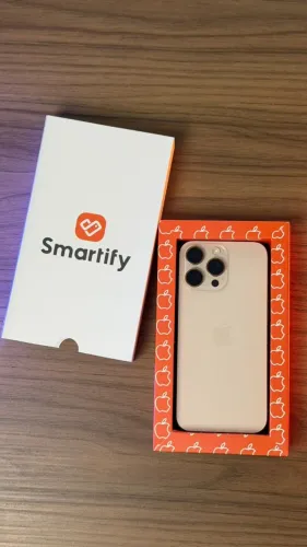 iPhone 16 Pro Max: 256GB de memória interna - Cor: Desert ( saúde 91%) | LOJA FÍSICA!