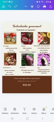 Geladinho gourmet 