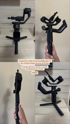 Gimbal Portátil Com Estabilizador