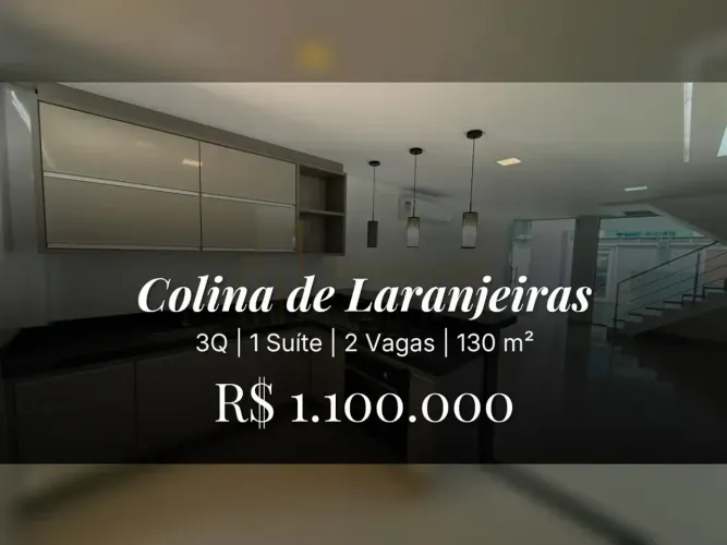 Casa com suíte e armários planejados em Colina de Laranjeiras!