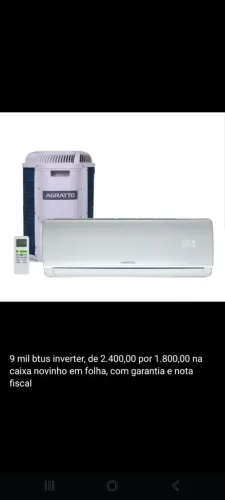 Ar-condicionado Agratto 9 mil btus