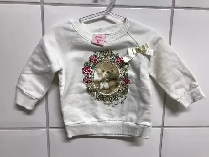 Blusa Moleton Infantil Bebê Mimo Sapeca - M