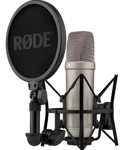 Microfone profissional Condensor RODE NT1 com anti pop