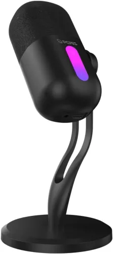MICROFONE GAMER CONDENSADOR PCYES VOLINI BLACK VULCAN RGB USB - MGVLNBV