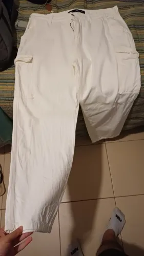 Calça branca masculina 48