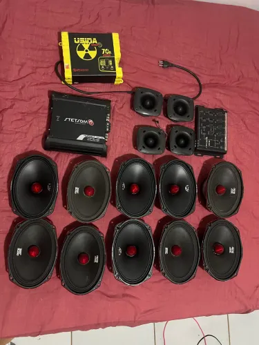 Som Automotivo Completo Stetsom + Zetta + Usina - Vendo Completo ou Separado