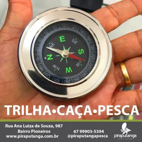 Bússola Navegação Magnética Rosa dos Ventos Pesca Trilha Camping Bike Trekking