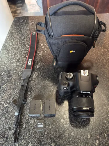 Canon t100 lente do kit