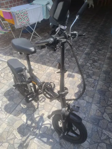 Bicicleta elétrica dobrável 48v 15 amp