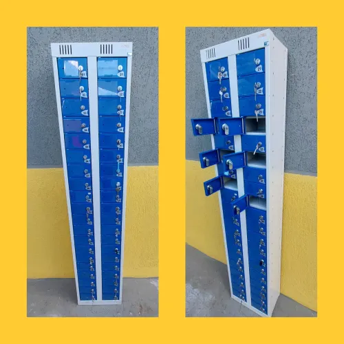 Armário aço Nilko 40 portas para celular