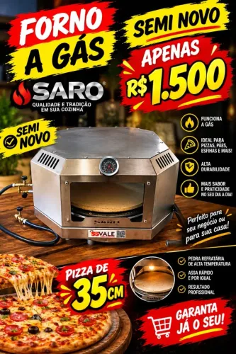 Forno a gás de pizza
