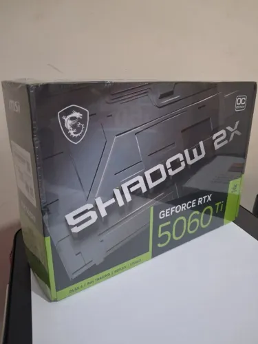 Placa de Video MSI GeForce RTX 5060 Ti Shadow 2X OC Plus, 8GB, GDDR7, 128-bit