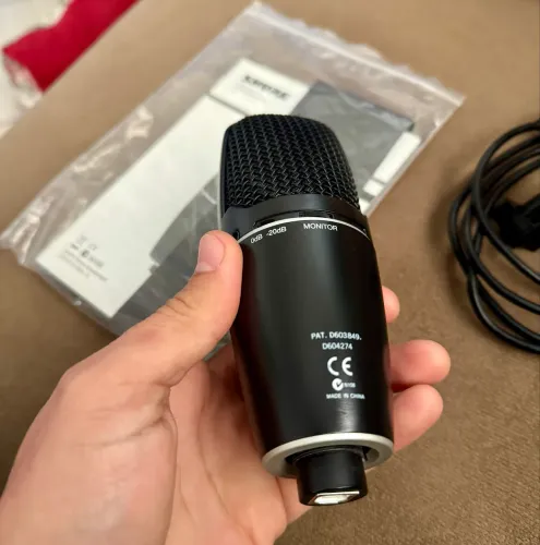 Microfone condensador Shure PG27 usb
