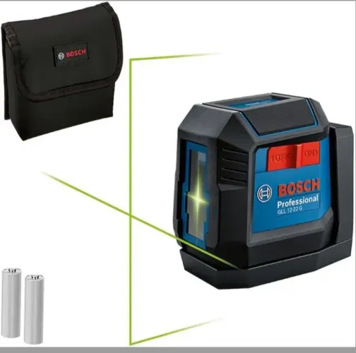 Bosch Nível a Laser verde GLL 12-22 G, 12m suporte giratório