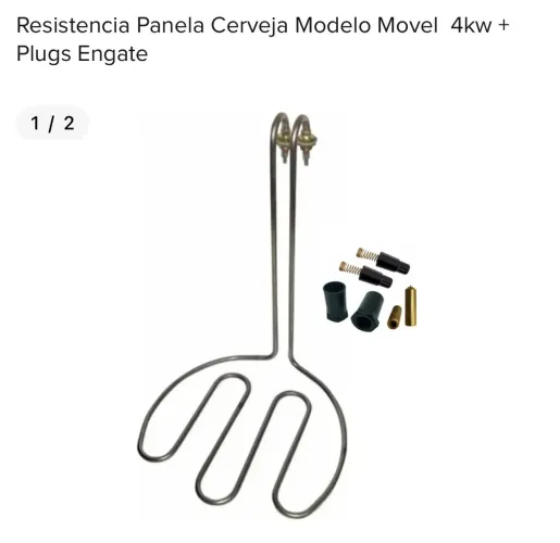 Resistência panela cerveja 4kw com regulador de potencia