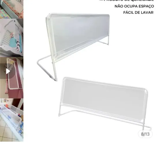 Grade de cama proteção contra queda