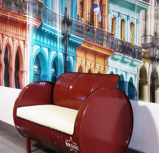 Sofá de tambor personalizado