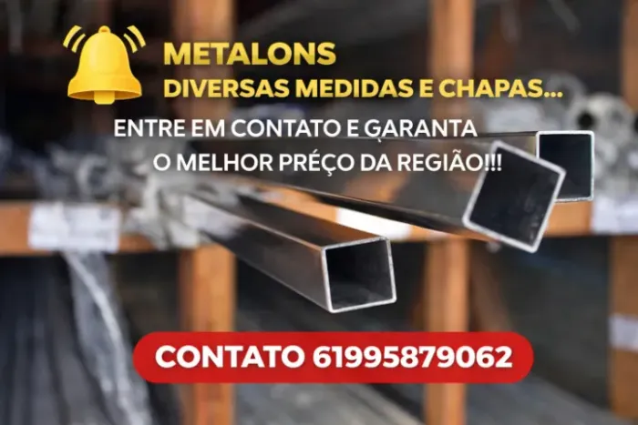 Utilizado em portões, grades, corrimãos, coberturas - metalon 20x20x18 a vista R$39,90