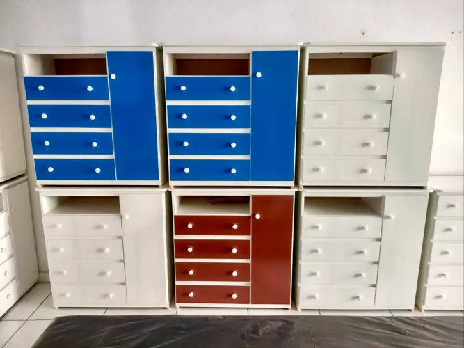 Cômoda Sapateira 4 Gavetas MDF (Entregamos)