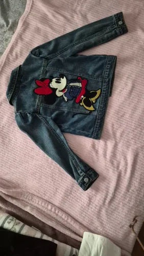 Jaqueta infantil Jeans Bordada