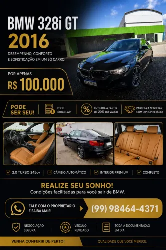 BMW 328I A GT M Sport 2.0 Turbo 16V 245cv 5P 2016