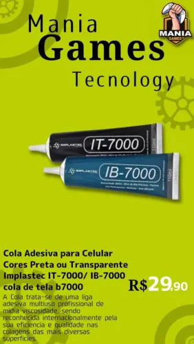 Cola para tela de celular 