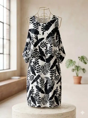 vestido vom ombros de fora