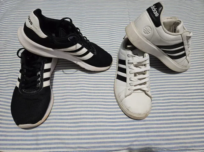 R$40 - Adidas Lite Race 2.0 (só o branco) & Grand Court Originais - TAM 37